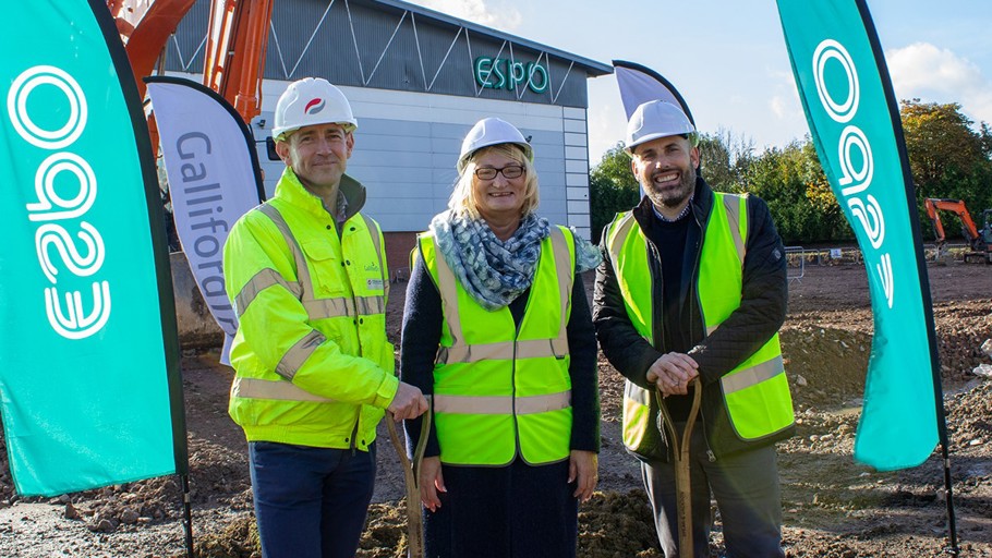 Ground Breaking Ceremony Kristian + Councillor Wright + Galliford Try