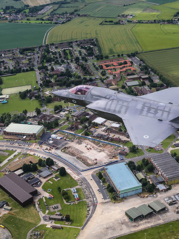 Lightning F35 B Flying Over RAF Marham (Credit Crown Copyright)
