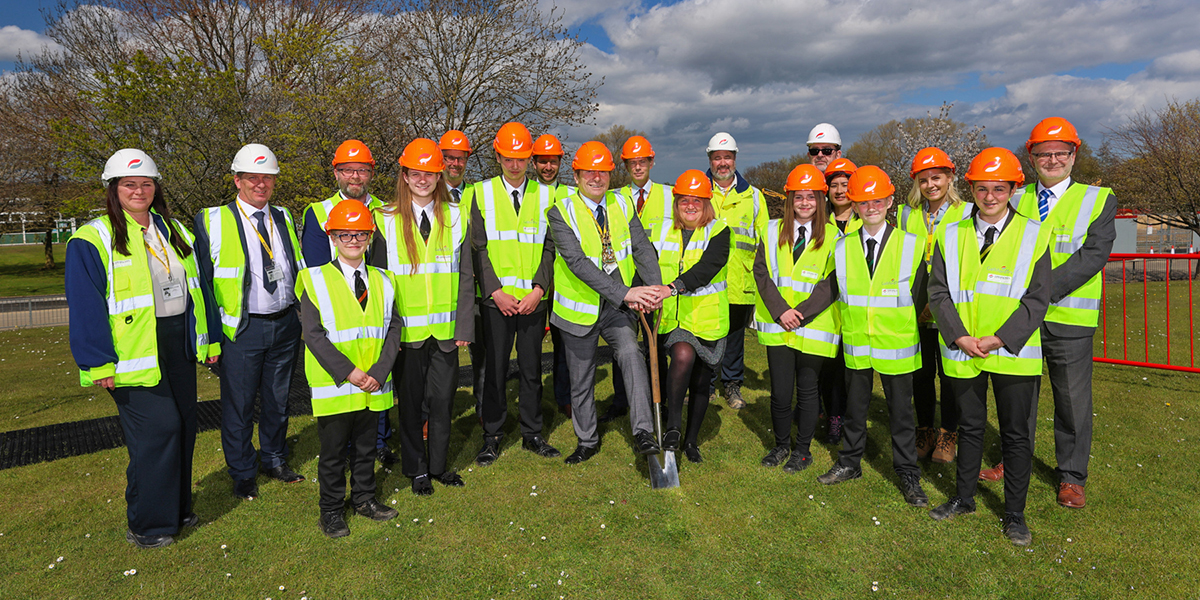 Construction underway on new Woodham Academy Galliford Try